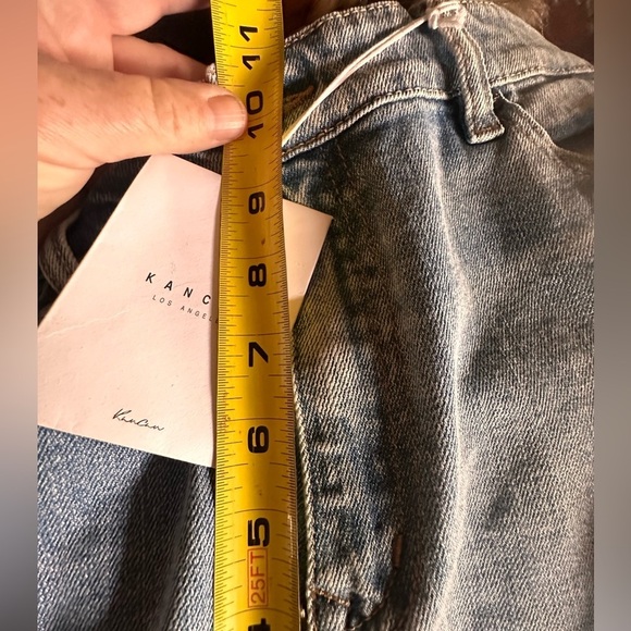 Kancan size 15/31 NWT high rise slim straight distressed light wash denim jean. - Picture 11 of 14